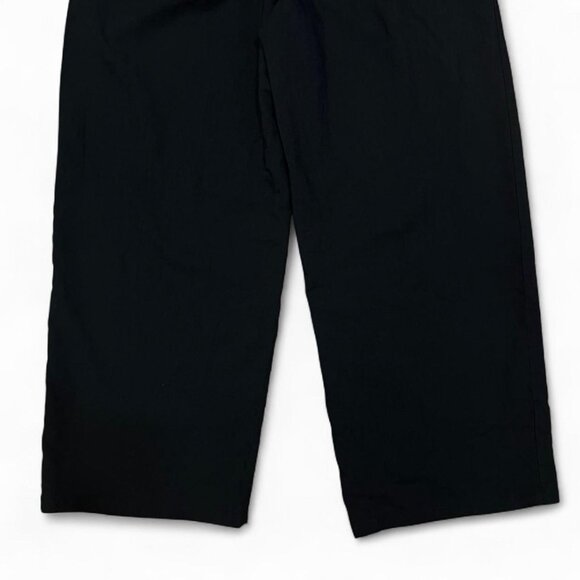 Feiersi Wide Leg Dress Pants Black XL High Rise Pleated Elastic Waist - Picture 3 of 8